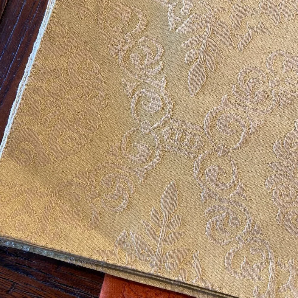 Pier 1 Imports Gold Jacquard Placemats – Set of 4 - Perfect for the Holidays